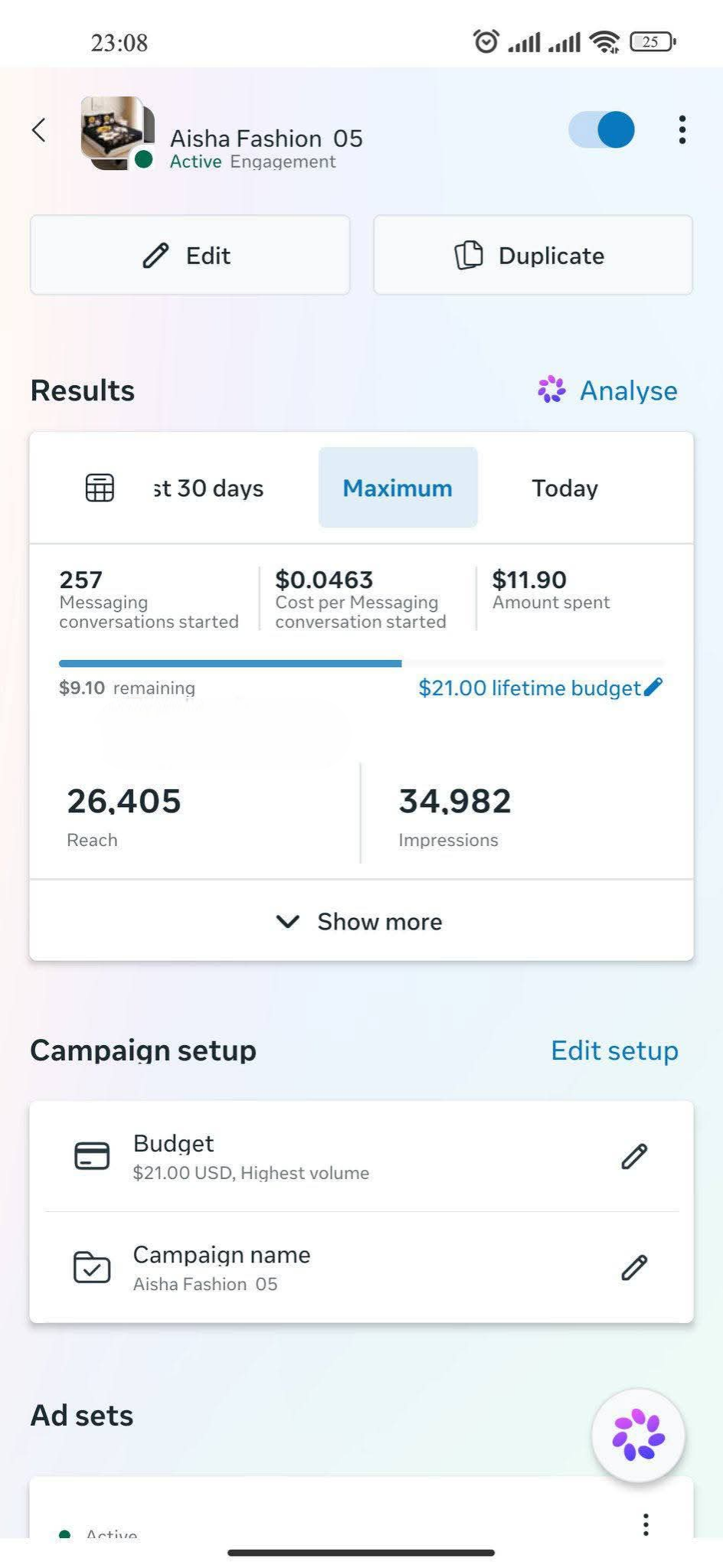 Facebook Ads Campaign